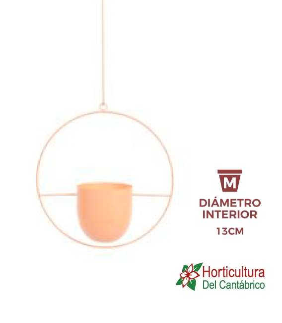 COLGADOR METAL 65CM ROSA