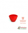 MACETA ROJA OVAL