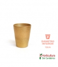 MACETA CERAMICA PUNTOS OSC