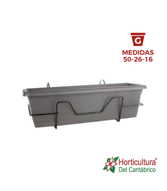 JARDINERA ANTRACITA 50*26*16