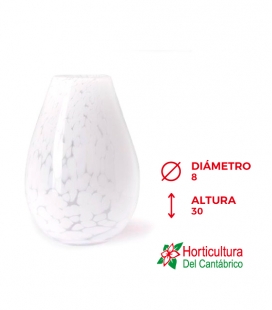 VASE ORGANIC H30 WHITE GRANUALAT