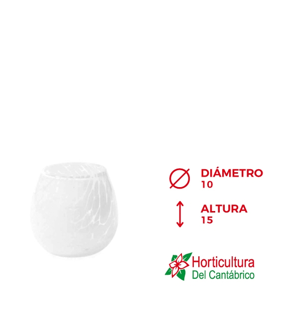VASE FIORE H15 WHITE GRANULAT