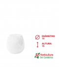 WHITE GRANU VASE FIORE H15 D10