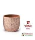 MACETA CASSIA 25 MARRON MOCCA